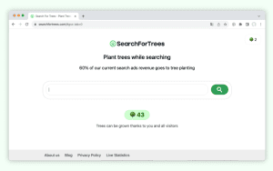 Search For Trees zoekmachine screenshot