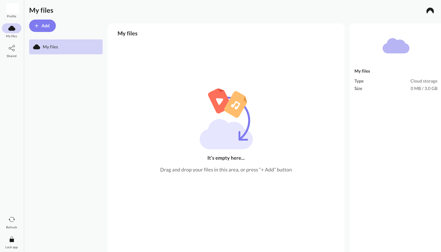 NordLocker dashboard overzicht