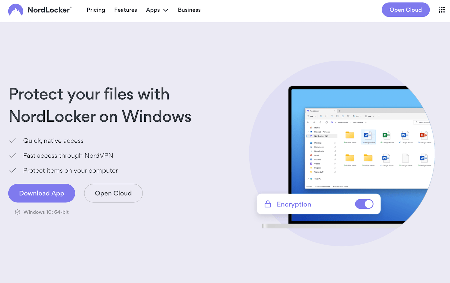 NordLocker Windows-app